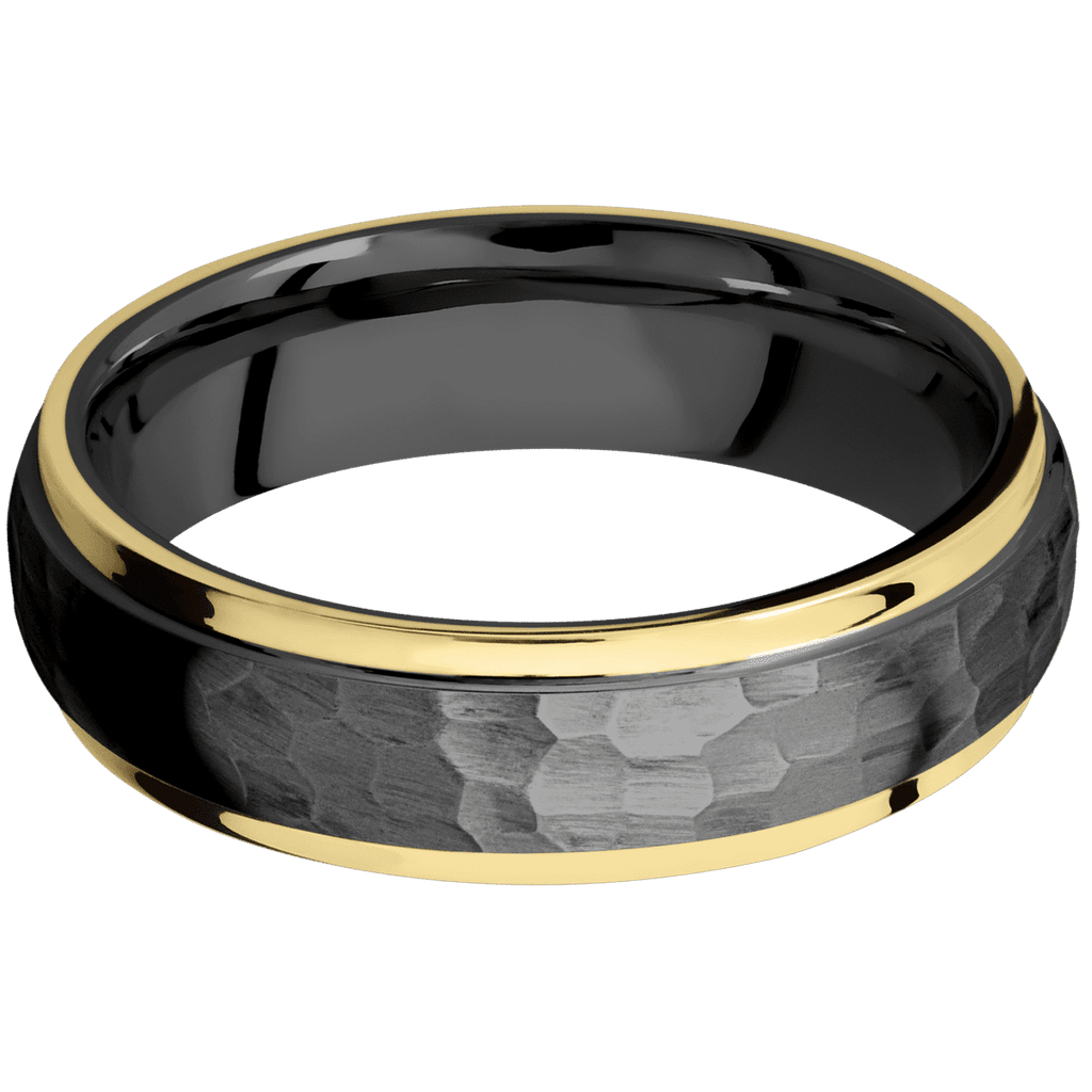Zirconium + Hammer , Polish Finish