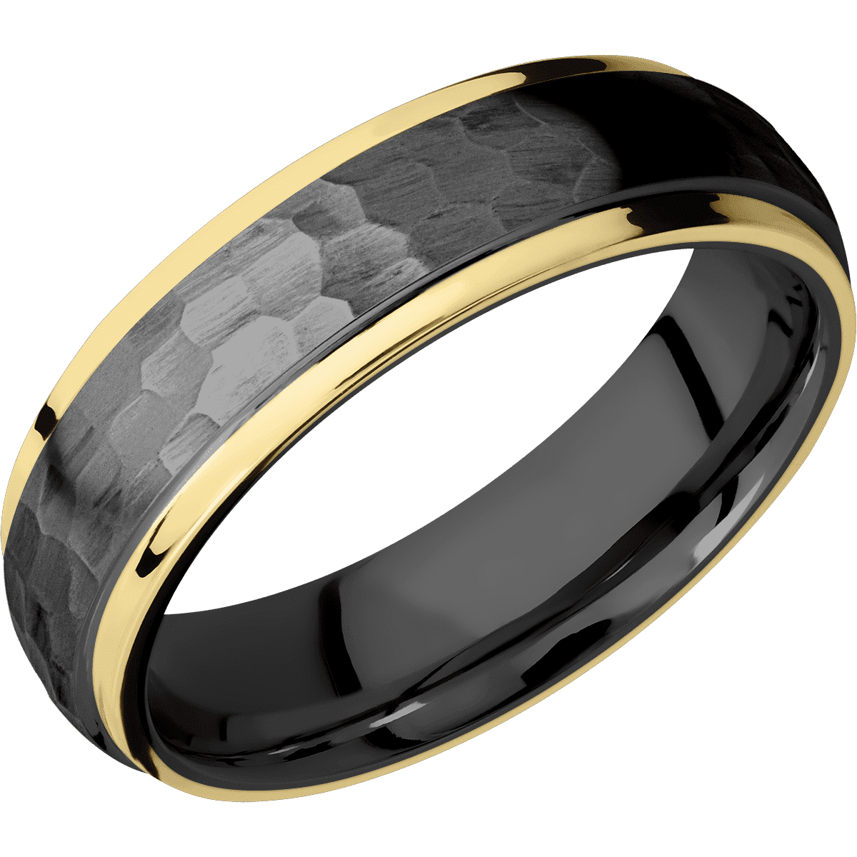 Zirconium + Hammer , Polish Finish