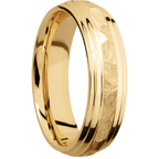 10K Yellow Gold + Rock , Polish Finish
