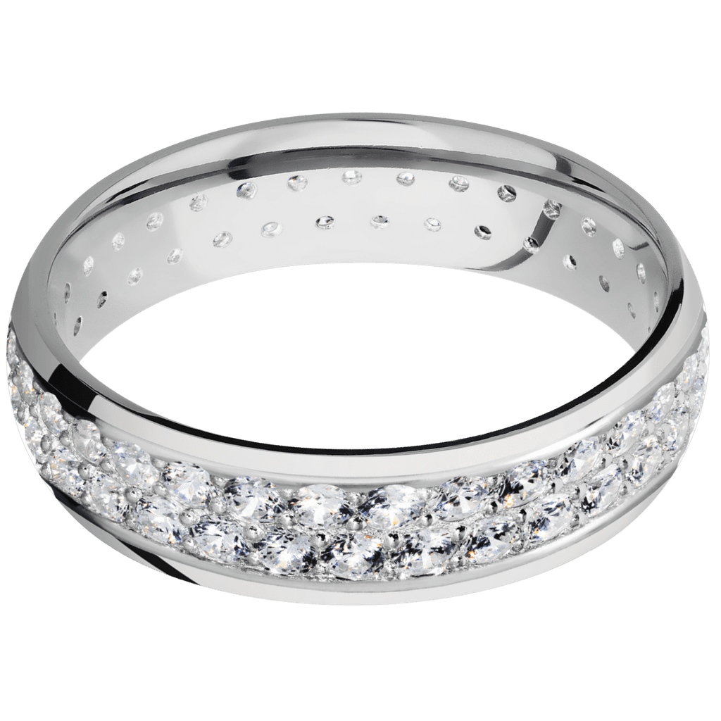 14K White Gold + Polish Finish