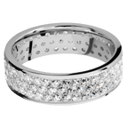 18K White Gold + Polish Finish