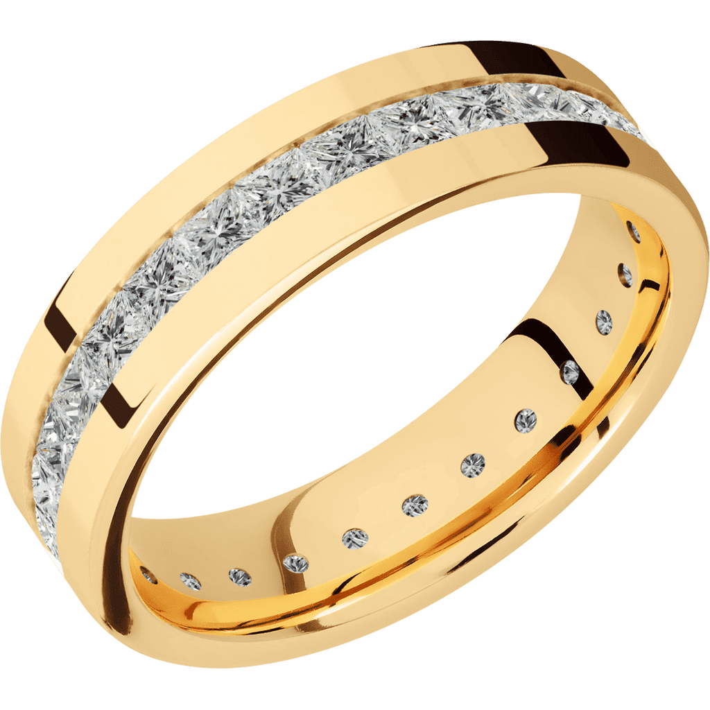 14K Yellow Gold + Polish Finish