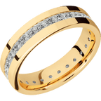14K Yellow Gold + Polish Finish