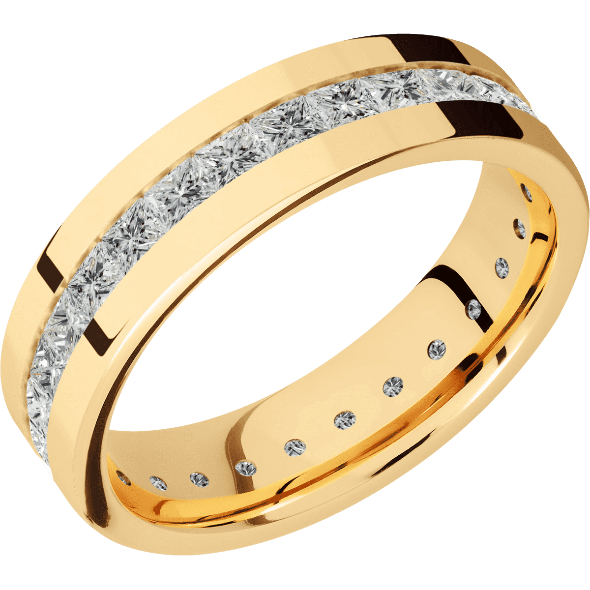 14K Yellow Gold + Polish Finish