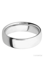 7 mm wide Ultra Comfort (our most comfortable profile) 14K White Gold band.