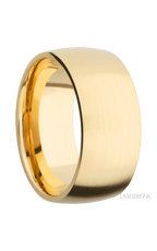 10 mm wide Domed 14K Yellow Gold band.