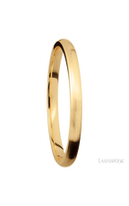 2 mm wide Domed 14K Yellow Gold band.