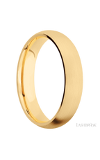 5 mm wide Domed 14K Yellow Gold band.