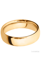 6 mm wide Ultra Comfort (our most comfortable profile) 14K Yellow Gold band.