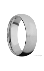 7 mm wide Domed Titanium band.