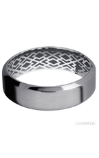 7 mm wide High Bevel Tantalum band.