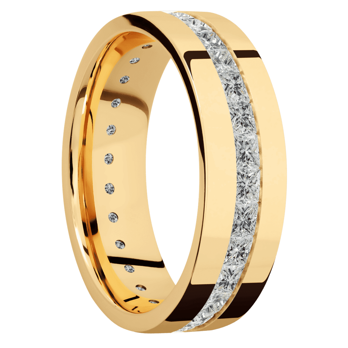 14K Yellow Gold + Polish Finish