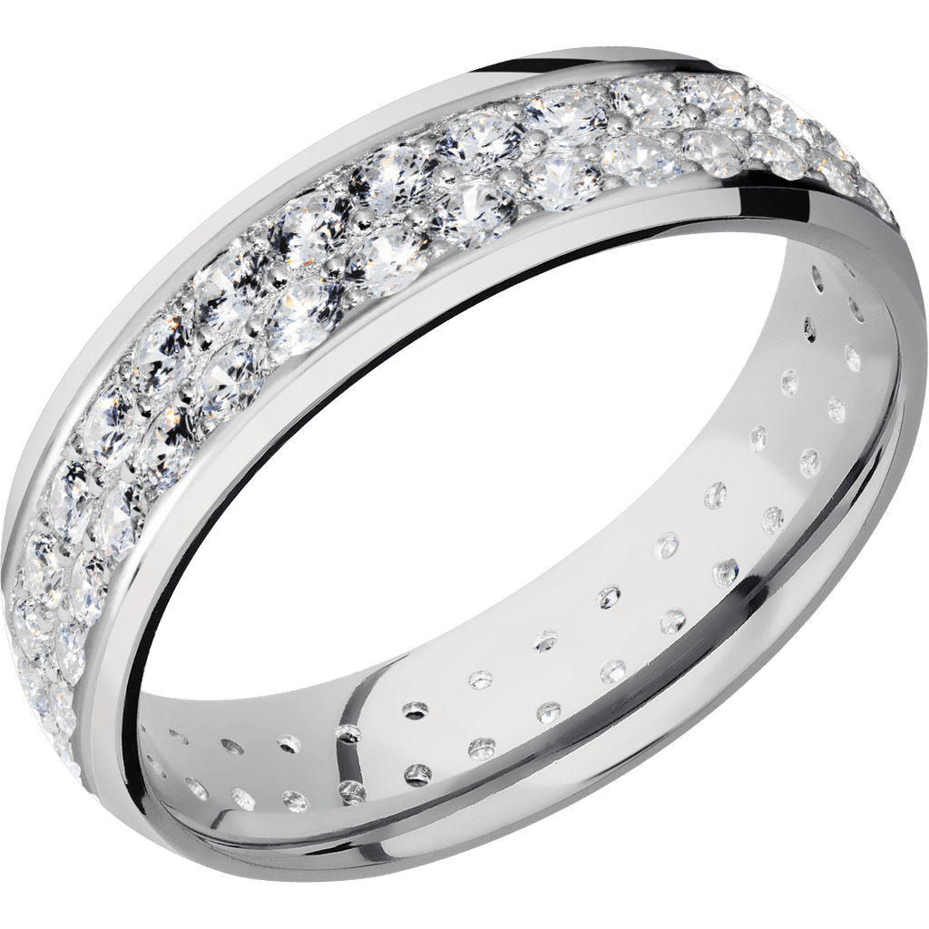 14K White Gold + Polish Finish