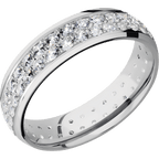 14K White Gold + Polish Finish