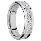 14K White Gold + Polish Finish