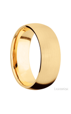 8 mm wide Domed 14K Yellow Gold band.