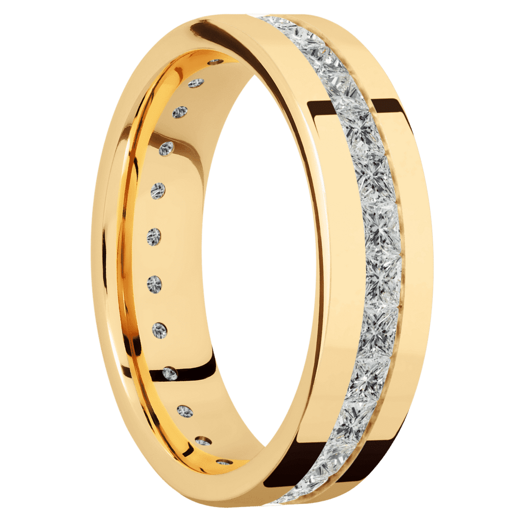 14K Yellow Gold + Polish Finish