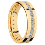 14K Yellow Gold + Polish Finish