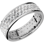 18K White Gold + Polish Finish