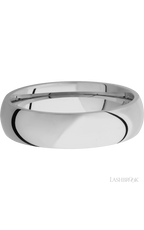 6 mm wide Domed Titanium band.