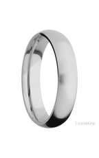 5 mm wide Domed Titanium band.