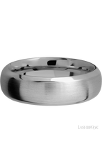 7 mm wide Domed Bevel Titanium band.