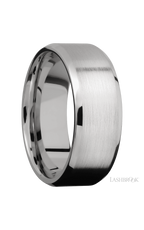 8 mm wide Beveled Cobalt Chrome band.