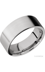 8 mm wide Flat Cobalt Chrome band.