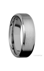 7 mm wide Beveled Titanium band.