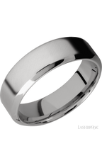 7 mm wide High Bevel Titanium band.