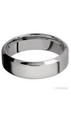 7 mm wide High Bevel Titanium band.