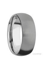 8 mm wide Domed Titanium band.