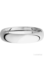 5 mm wide Domed Cobalt Chrome band.