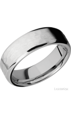 7 mm wide Beveled Cobalt Chrome band.