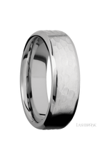7 mm wide Beveled Cobalt Chrome band.