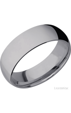 7 mm wide Domed Tantalum band.