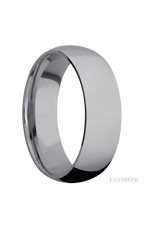 7 mm wide Domed Tantalum band.