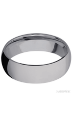 7 mm wide Domed Tantalum band.