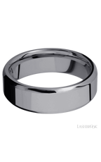 7 mm wide Beveled Tantalum band.