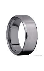 8 mm wide Beveled Tantalum band.