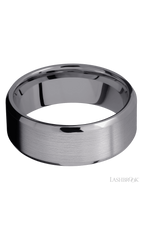 8 mm wide Beveled Tantalum band.