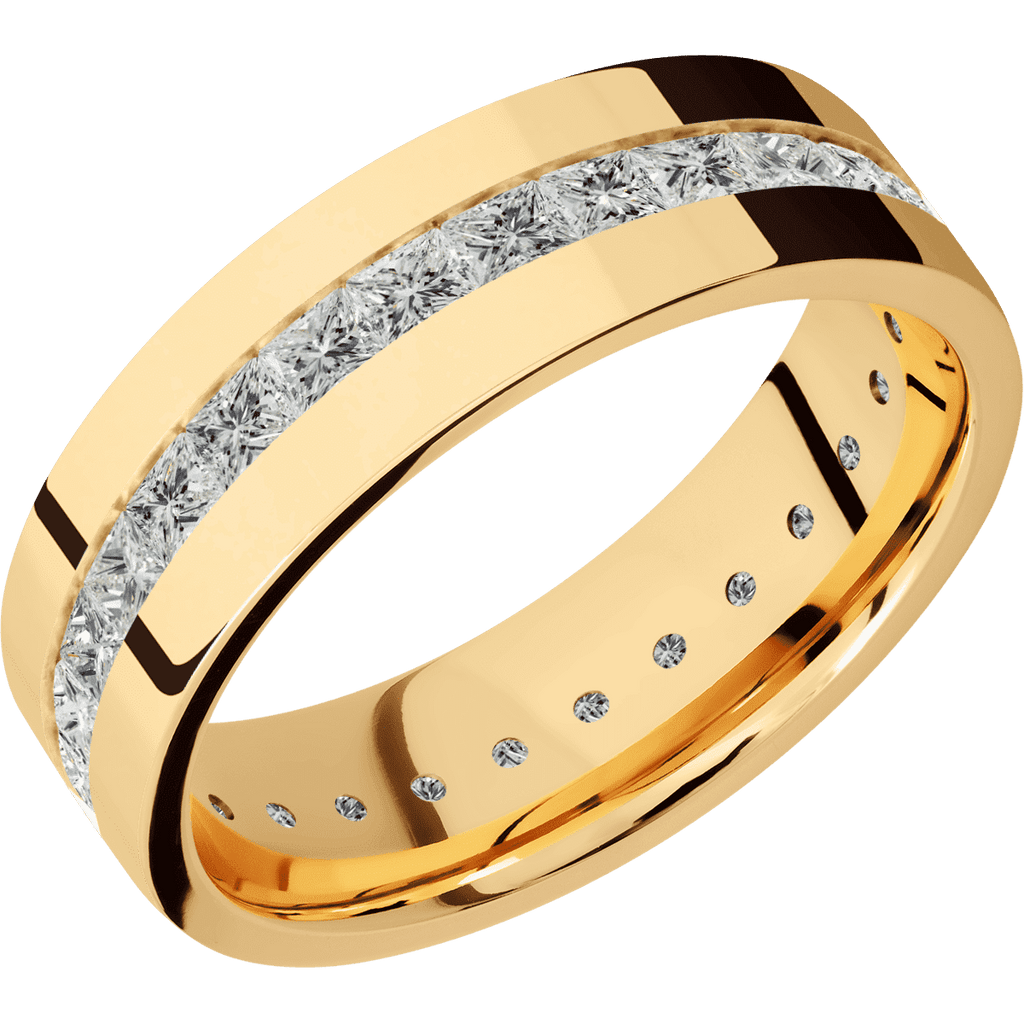 14K Yellow Gold + Polish Finish