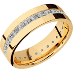 14K Yellow Gold + Polish Finish
