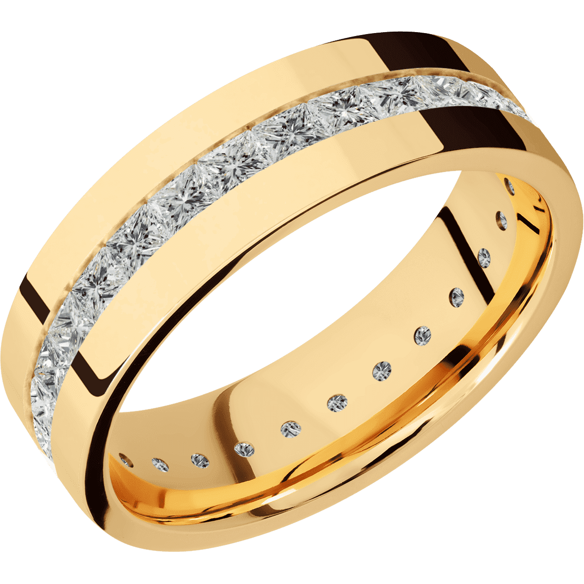 14K Yellow Gold + Polish Finish