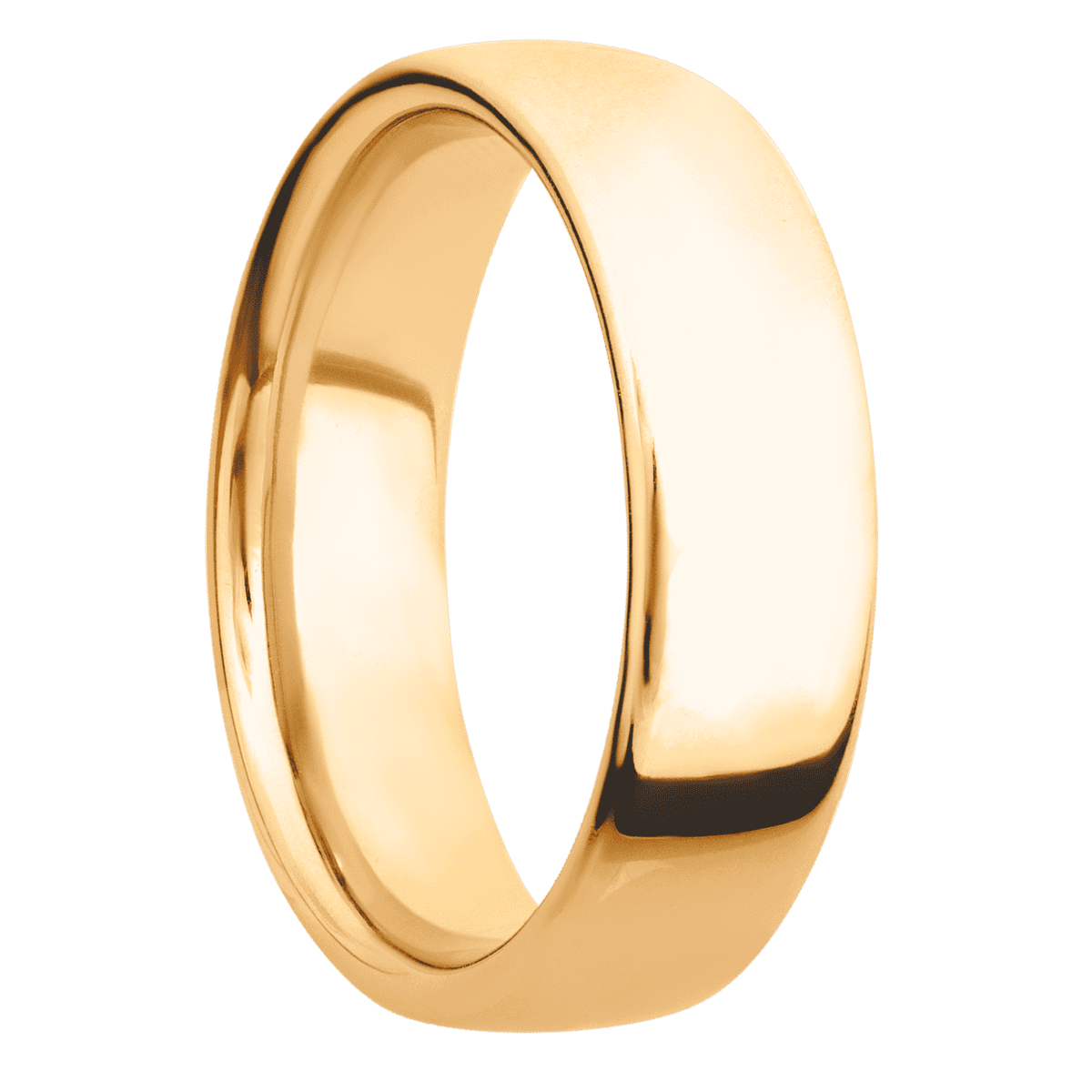 14K Yellow Gold + Polish Finish