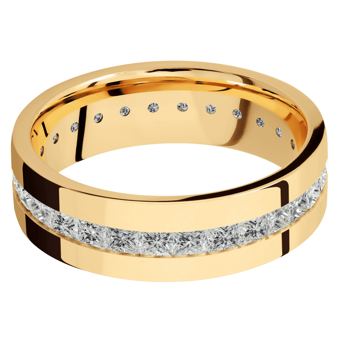 14K Yellow Gold + Polish Finish