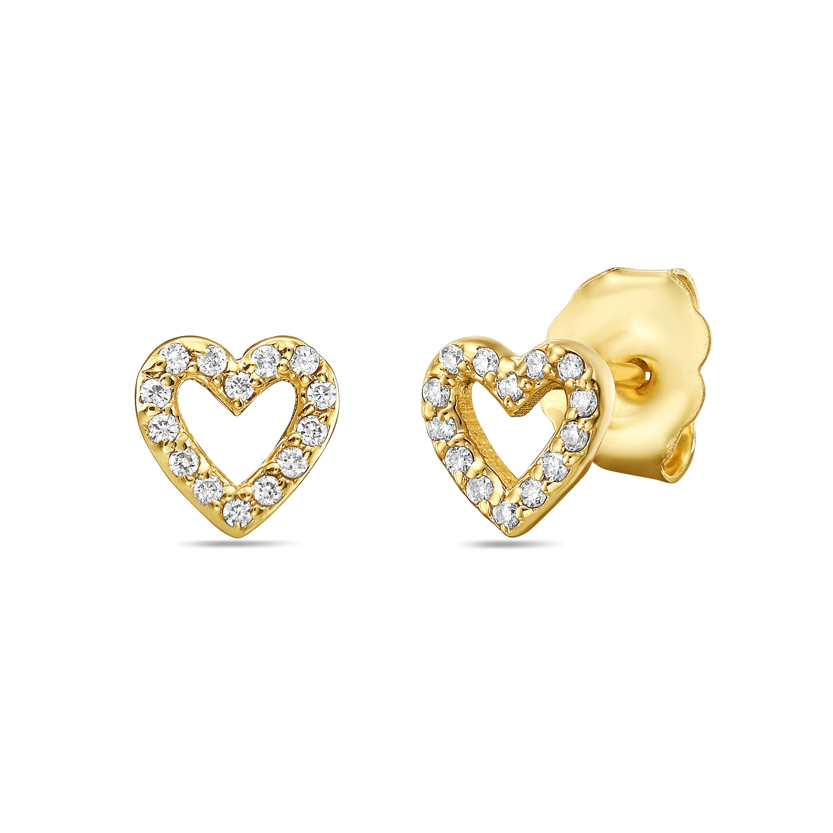 14Kt, Earrings, Diamond