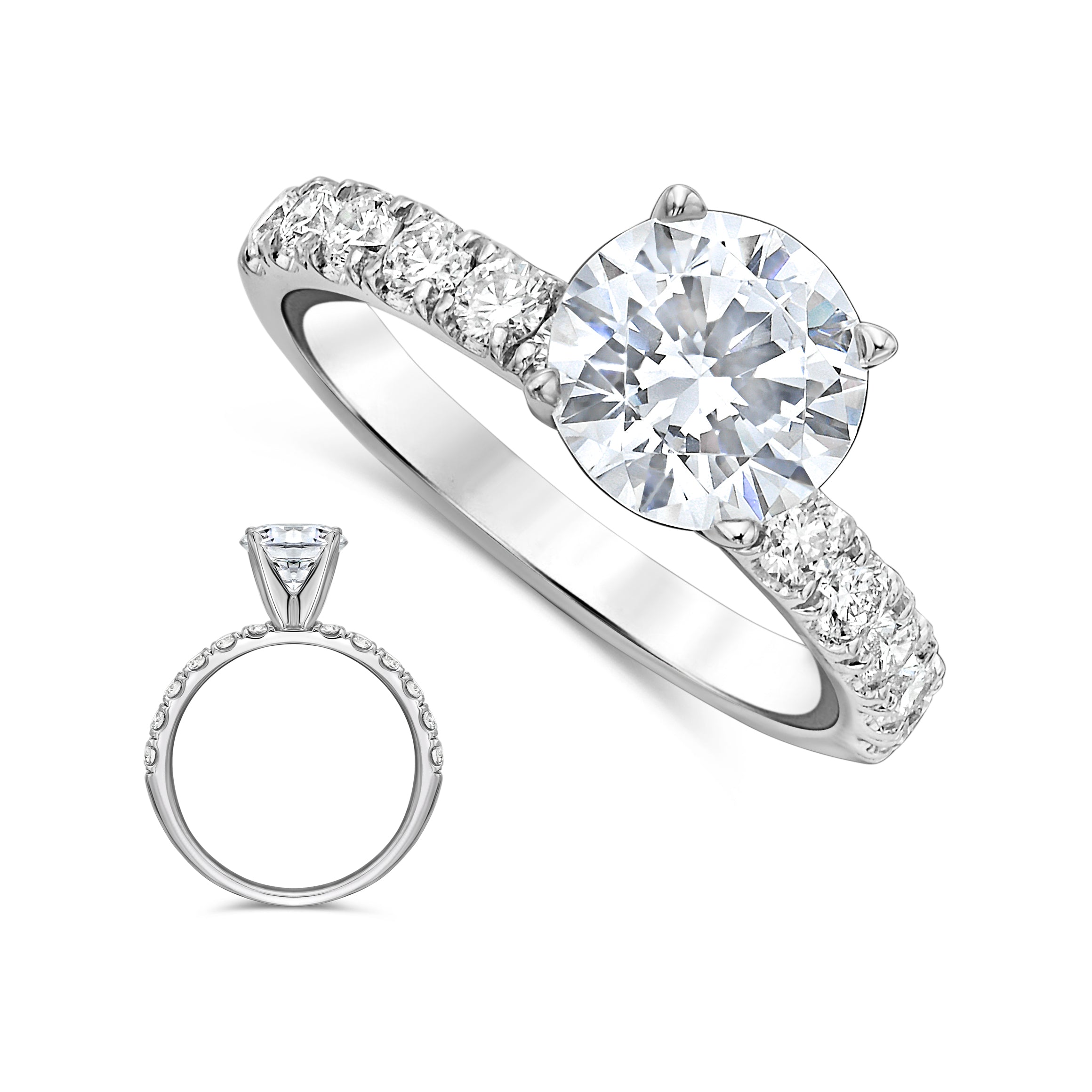 14Kt, Engagement Rings, Diamond