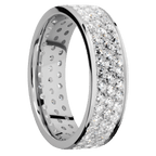 18K White Gold + Polish Finish