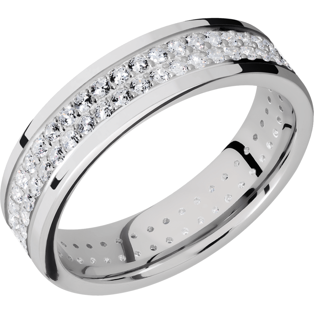 14K White Gold + Polish Finish